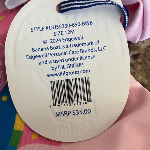 Kids Pink Sea Turtle Bathing Suit Set SPF 50+ - Picture 4 of 4